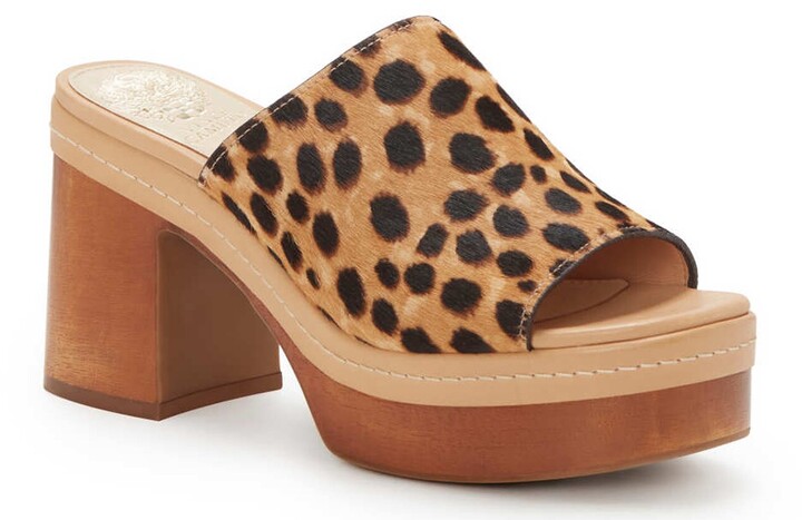 vince camuto leopard sandals