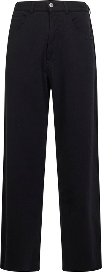 MM6 MAISON MARGIELA Raw-Cut Frayed Wide-Leg Trousers