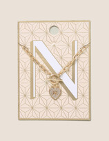 Thumbnail for your product : Marks and Spencer Initial N Rhinestone Ditsy Necklace