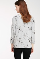 Thumbnail for your product : Forever 21 Contemporary Flower Print Raglan Tee
