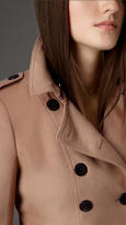 Thumbnail for your product : Burberry Virgin Wool Cashmere Coat With Fox Fur Collar