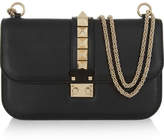 Valentino - Lock Medium Leather Shoulder Bag - Black