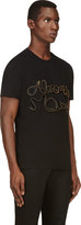 Thumbnail for your product : Alexander McQueen Black Embroidered Zipper Logo T-Shirt