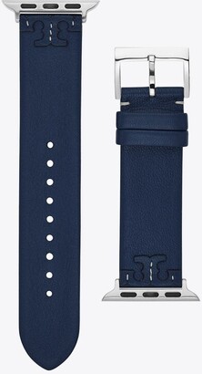 Tory Burch McGraw Band for Apple Watch®, Navy Leather, 38 MM