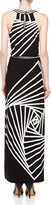 Thumbnail for your product : BCBGMAXAZRIA Origami Rose Print Maxi Dress, Black/Comb