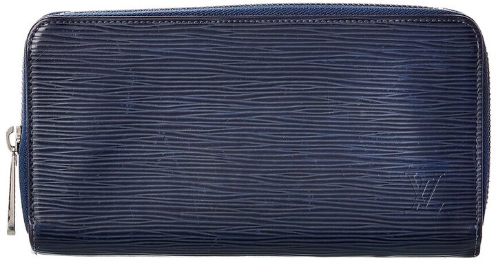 Louis Vuitton Blue Epi Leather Zippy Wallet