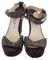 Thumbnail for your product : Jimmy Choo Embellished Platform Wedges