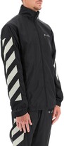 Thumbnail for your product : Off-White RECYCLED NYLON TRACK JACKET M Black,Beige Technical