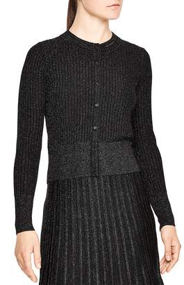 Sandro Nancy Cropped Button-Up Cardigan