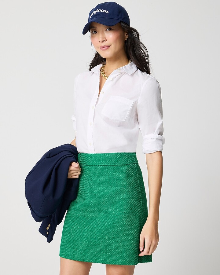 J.Crew Factory Tweed A-line mini skirt