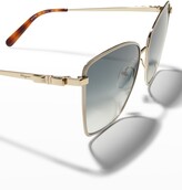 Thumbnail for your product : Ferragamo Vara Bow Metal Butterfly Sunglasses