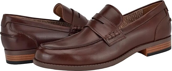 Tommy Hilfiger Yoron Men's Lace Up Wing Tip Shoes Cognac : 8 M, Leather
