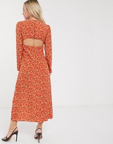 Thumbnail for your product : Fashion Union Petite midi dress in floral