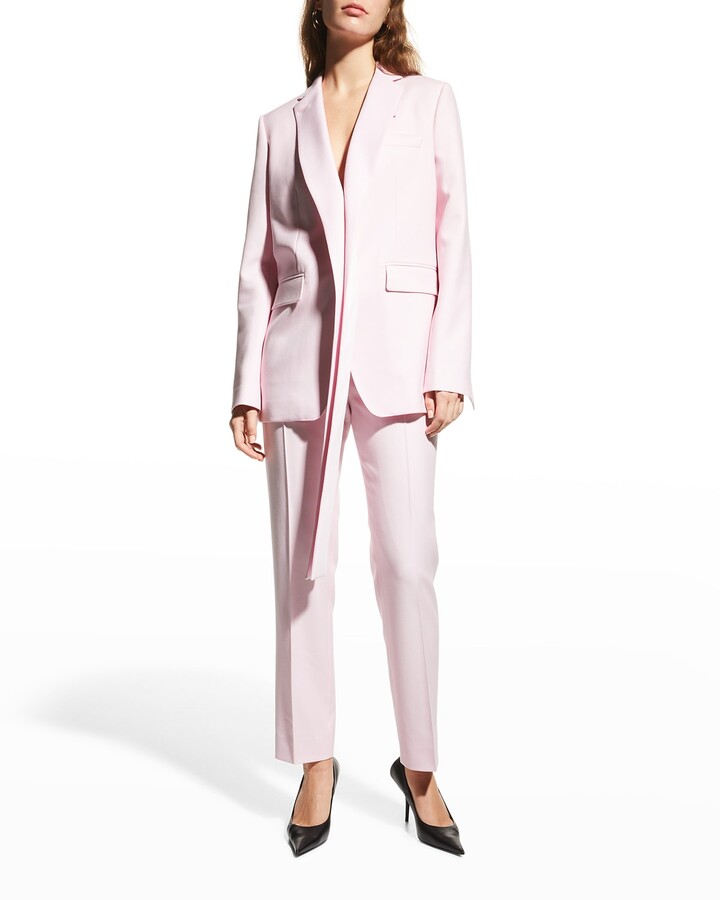 pale pink fitted jacket