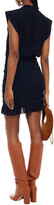 Thumbnail for your product : BA&SH Isa Ruched Textured-gauze Mini Dress