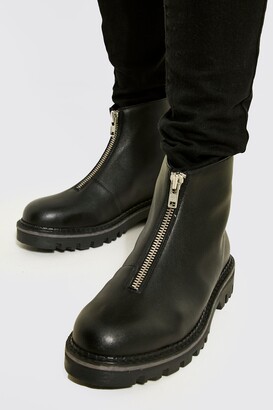 Zip Front Boots Mens | Shop the world's largest collection of fashion |  ShopStyle UK