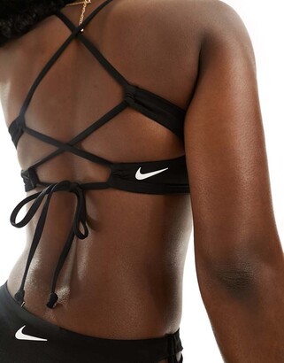 nike black bathing suit top
