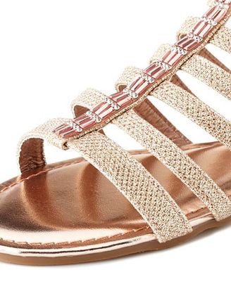 Bamboo Jeweled Glitter Gladiator Sandals
