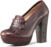 Thumbnail for your product : Frye Naiya Leather Loafer Pump, Dark Brown