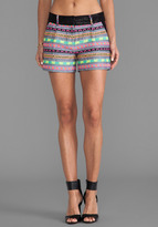 Thumbnail for your product : Milly Aztect Couture Tweed Side Pocket Short