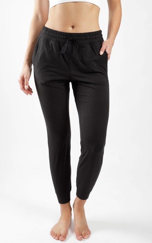 90 Degree By Reflex Women' Slim Fit Side Pocket Ankle Jogger - Heather  Black - Medium - ShopStyle Pants