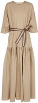 Thumbnail for your product : Brunello Cucinelli Exclusive to Mytheresa â" Belted cotton maxi dress
