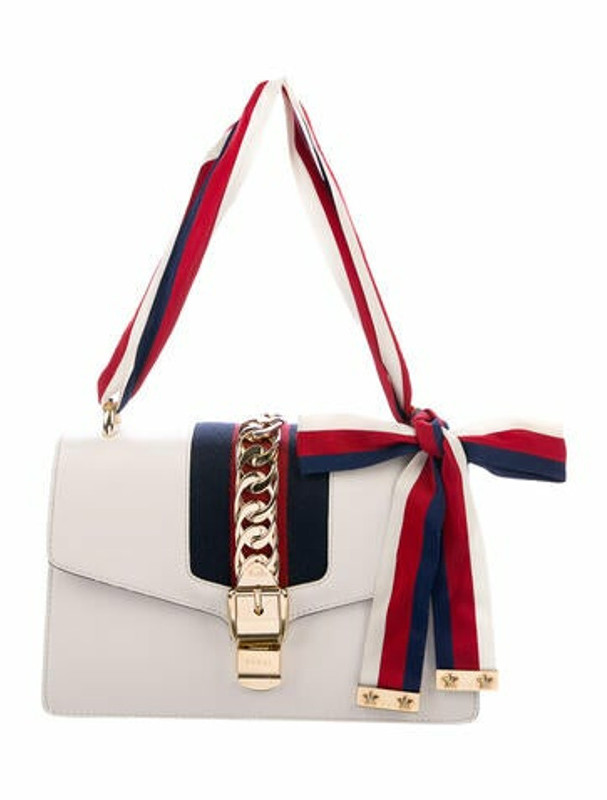 Gucci Sylvie Small Shoulder Bag White ShopStyle
