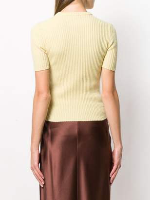 Roberto Collina ribbed knitted top
