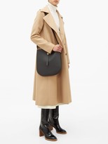 Thumbnail for your product : Burberry Tb-monogrammed Grained-leather Cross-body Bag - Black
