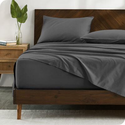 Bare Home Organic 100% Cotton Percale Sheet Set