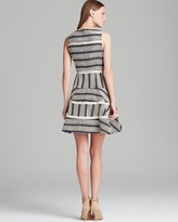 Thumbnail for your product : Tibi Dress - Raffia Organza Variegated Stripe