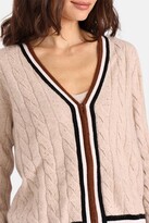 Thumbnail for your product : Minnie Rose Women's Cable Zip Cardigan Multi Neutralarge