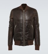 Leather and shearling jacket 