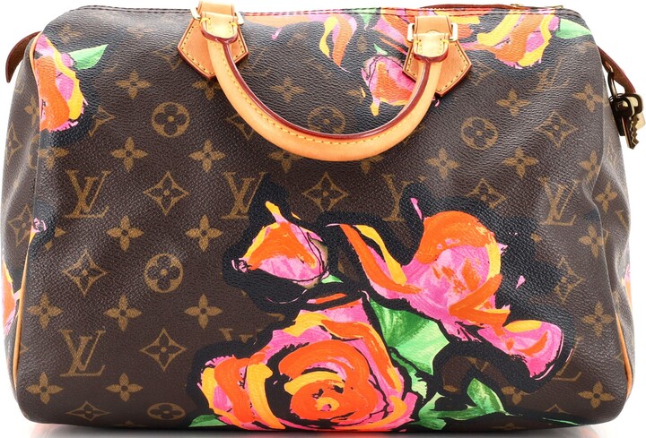 Louis Vuitton Speedy Handbag Limited Edition Monogram Roses 30 - ShopStyle  Satchels & Top Handle Bags