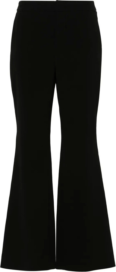 Balmain Flared Crepe Trousers
