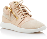 Thumbnail for your product : Giuseppe Zanotti Leather-Trimmed Suede Sneakers