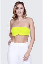 Thumbnail for your product : Select Fashion Womens Yellow Crop Bandeau - size 16