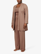 Thumbnail for your product : SKIMS Sleep belted stretch-jersey robe