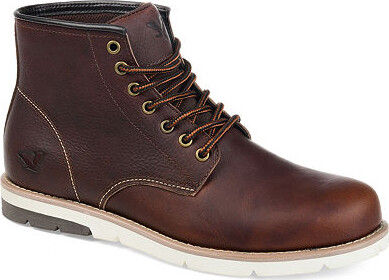 Territory Mens Axel Flat Heel Lace-Up Boots