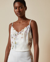 Thumbnail for your product : Ted Baker IVVEY Vanilla printed scalloped cami