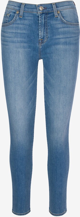 7 For All Mankind High Waist Ankle Skinny in Ibiza