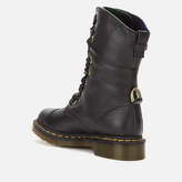 Thumbnail for your product : Dr. Martens Women's Aimilita Leather/Tartan Toe Cap 9-Eye Boots - Black/Stewart