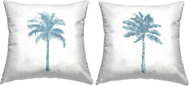 Stupell Industries Modern Palm Tree Tropical 2 Piece Outdoor Printed Pillow Set by Kristen Drew