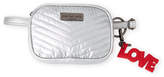 Thumbnail for your product : Peace Love World Silver Camera Quilted Nylon Fanny Pack