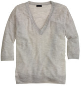 Thumbnail for your product : J.Crew Collection featherweight cashmere drape-sleeve v-neck sweater
