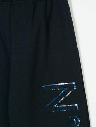 No21 Kids logo embellished shorts