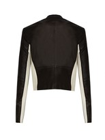 Thumbnail for your product : Alice + Olivia Leather Two Toned Jacket