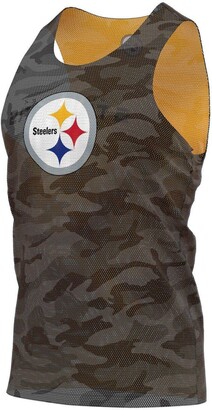 Pittsburgh Steelers Mesh V-Neck Jersey Tank Top FOCO