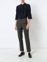 Thumbnail for your product : Carolina Herrera trapeze fluted cuff blouse