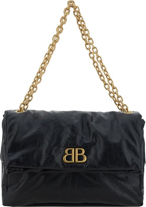 Balenciaga Monaco Medium Chain Shoulder Bag